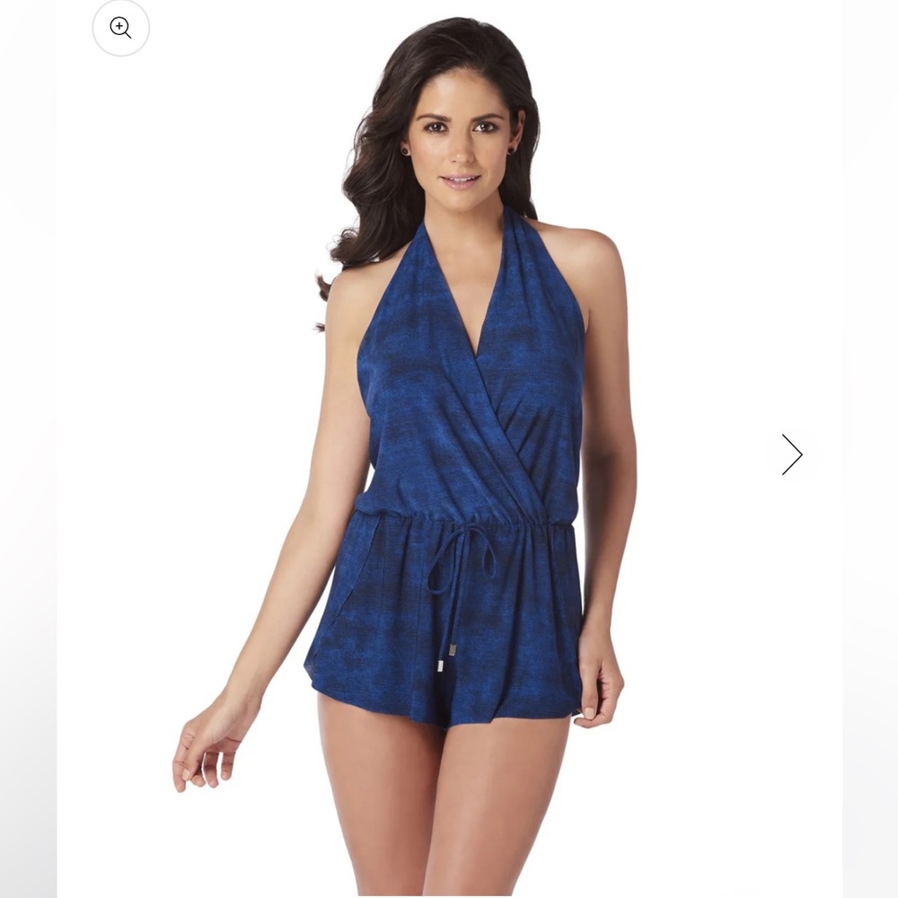 MAGICSUIT JEAN BIANCA SWIMSUIT ROMPER womens 8